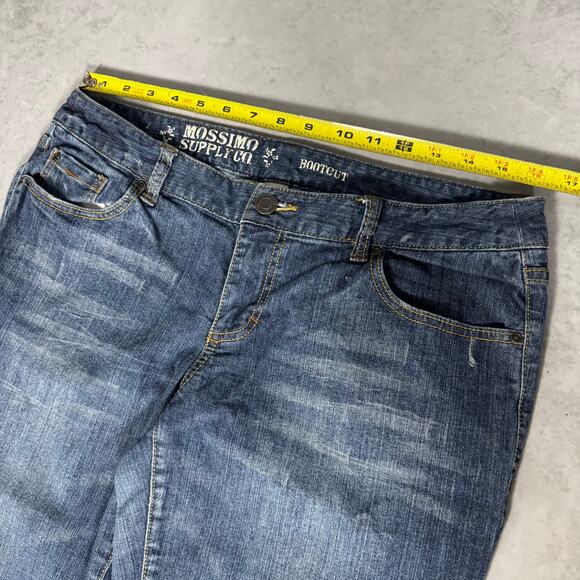 Mossimo Supply Co Bootcut Jeans Dark Wash Stretch Denim - Size: 13R - Picture 3 of 9